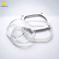 Lentilles en verre asphériques convexes pour éclairage LED de rue de type 2, format moyen