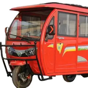 2023 TianYing Hot Sale Adult Enclosed Big Space Cheap price Cabin Electric Tuk Tuk Sightseeing Rickshaw Electric Tricycle