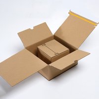 Boîtes d'expédition en carton ondulé personnalisées avec logo imprimé, en matériaux recyclés et revêtement UV, pour l'électronique grand public et les appareils photo