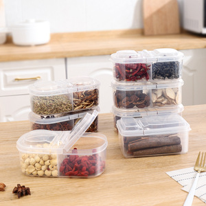 Spice <b>Jar</b> Set With Flip Top Lids Airtight <b>Storage</b> <b>For</b> <b>Kitchen</b> Solid Seasonings M Size Layer Type - Product Image 2