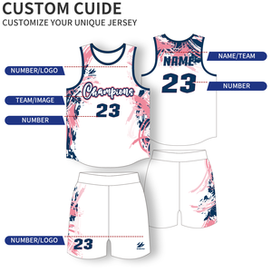 Ensemble d'uniformes de basketball réversibles personnalisés, tissu respirant à séchage rapide, impression complète du logo de l'équipe pour l'entraînement et la compétition - Product Image 2
