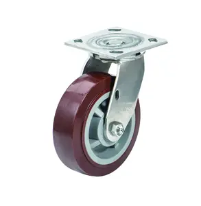 6 Inches Heavy Duty Stainless Steel Castors 150mm Nylon/PU/TPR Cart Wheels 304 Stainless Steel Casters