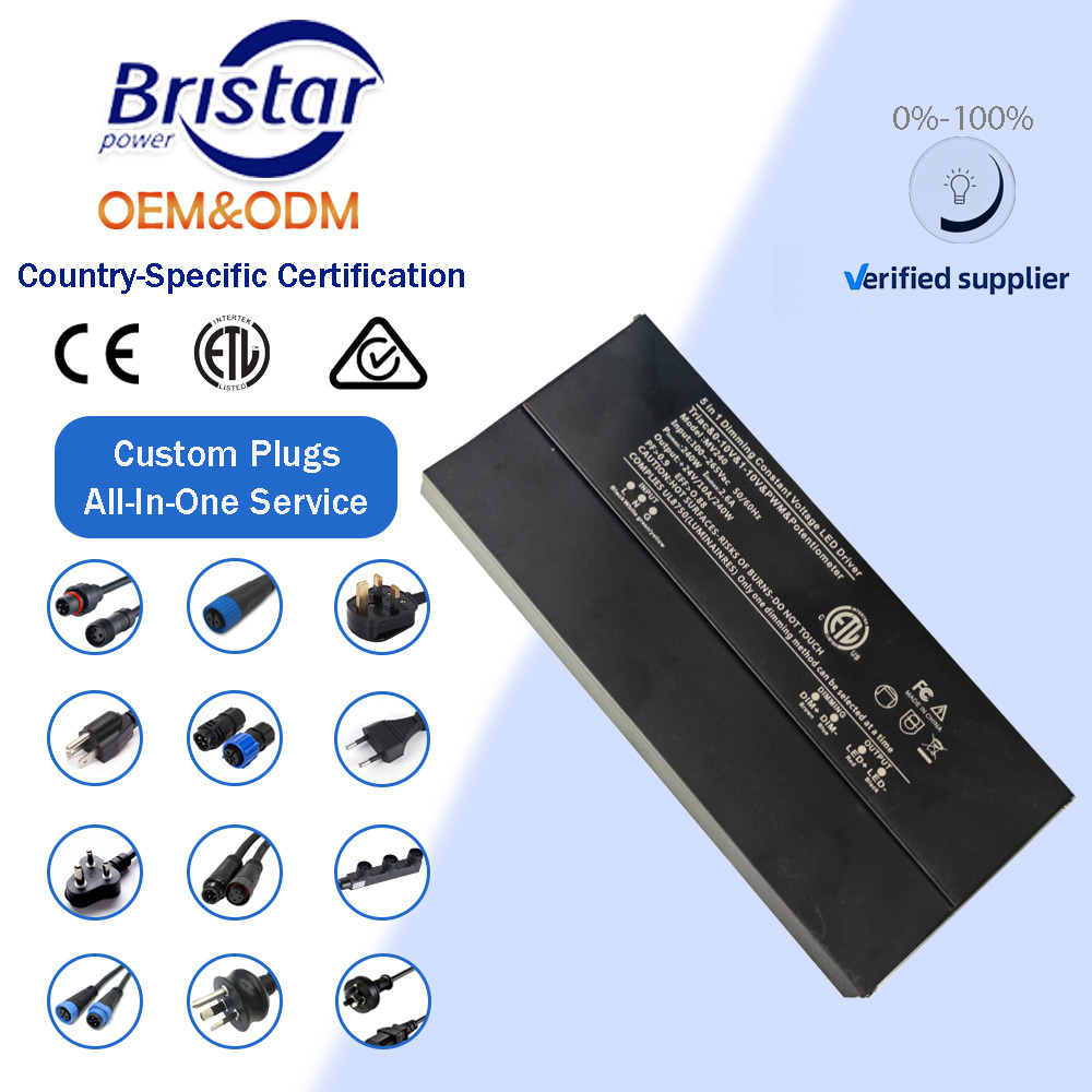 <strong>2026</strong> BST OEM 5 <strong>in</strong> 1 Dimmable Class 2 Junction Box CV <strong>Power</strong> Supply 288w <strong>12v</strong> 24v Constant Voltage ETL Board Module Led Driver