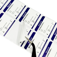Etiqueta Adhesiva Removible para Tubos de Ensayo de Sangre para Congelador Médico, Impresión Personalizada, Etiqueta de Código de Barras para Baja Temperatura para Hospitales