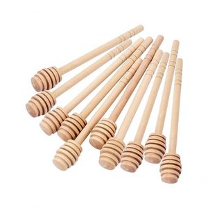 Mini bâtonnets de miel de 8 cm avec cuillère et outil personnalisés pour le sirop, pour un usage domestique et en restaurants - Product Image 1