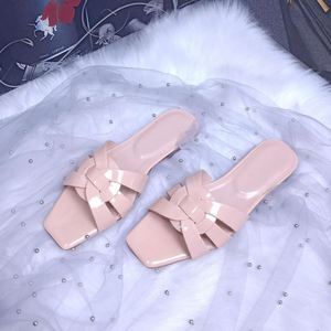 Summer Fashion Women's Genuine Leather Slip-On Open Toe Platform Slippers Anti-Slip Cushioning Beach Flattie - Product Image 3