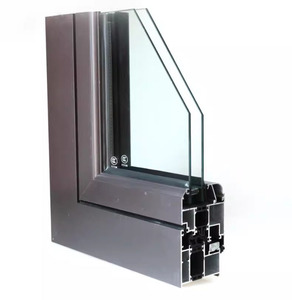 Ventana Abatible de Diseño Moderno con Rotura de Puente Térmico, Aluminio, Doble Acristalamiento, Vidrio Templado, <span class=keywords><strong>para</strong></span> Apartamentos, Muestra de Esquina - Product Image 2