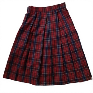 Minigonna a pieghe a quadri per ragazze, stile uniforme scolastica casual, <span class=keywords><strong>gonna</strong></span> alla moda per bambini con motivo a quadretti rosso e nero - Product Image 5