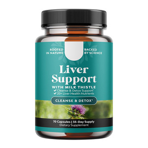 Cápsulas Nutritivas para el Hígado OEM, 60 Cápsulas, Cápsulas de Cardo Mariano, Desintoxicación y Limpieza del Hígado, Compuesto Herbal para el Cuidado de la Salud del Hígado - Product Image 1