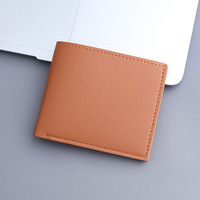 Dompet Pria Kulit Sintetis Anti Maling Model Vintage Langsung dari Pabrik dengan Lapisan Poliester, Desain Tipis, Portabel, dan Laris untuk Pasar Internasional