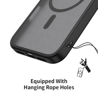 Coque magnétique pour iPhone 16 Pro Max Coque de téléphone portable givrée pour iPhone 16 Housse de protection mate translucide pour iPhone 16 Pro