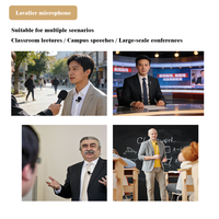 Microphone cravate professionnel miniature invisible pour interview et diffusion en direct