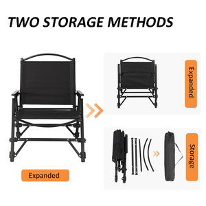 Chaise de camping pliable compacte réglable de haute qualité avec cadre en aluminium personnalisé pour l'extérieur - Product Image 2