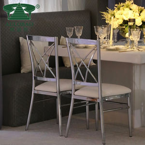 Vente en gros de chaises de mariage de luxe modernes en acier inoxydable bon marché - Product Image 3