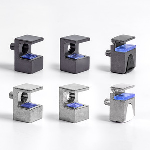 Abrazadera de vidrio de acero para estanterías, conector de soporte duradero de aleación de zinc con niquelado, accesorio de ferretería - Product Image 2
