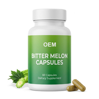 Capsules de Melon Amer à Marque Blanche OEM 2500mg Complexe 60/120/200 Comprimés Végétaliennes Sans OGM Vente en Gros Supplément OEM