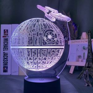 Nouvelle lampe de nuit LED 3D en acrylique, Star BB8 <span class=keywords><strong>Wars</strong></span> pour enfants - Product Image 5