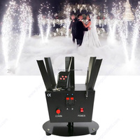 Système de lancement de feux d'artifice à fontaine froide 6 pôles, télécommande, aluminium, piles AA, garantie 3 mois, cascade rotative DMX 8 canaux