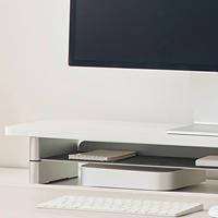 Support d'écran en bois haut de gamme, design modulaire combinable, rangement, hauteur réglable, étagère organisatrice de bureau