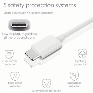 สายชาร์จเร็ว Type-C ยาว 1 เมตร 3 ฟุต ราคาโรงงาน สำหรับโทรศัพท์มือถือ IP พร้อมกล่องบรรจุภัณฑ์ - Product Image 4