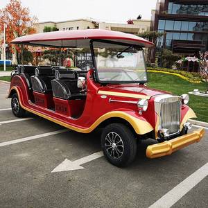 Voiture électrique de luxe classique de style rétro chinois, type voiturette de golf <span class=keywords><strong>vintage</strong></span>, avec des éléments de luxe et de style ancien - Product Image 4