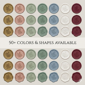 Sigillo Adesivo in Cera Personalizzato <span class=keywords><strong>con</strong></span> <span class=keywords><strong>Logo</strong></span>/Colori Dorati, Varie Dimensioni, Design Personalizzato per Matrimoni e Decorazioni per Ufficio - Product Image 2