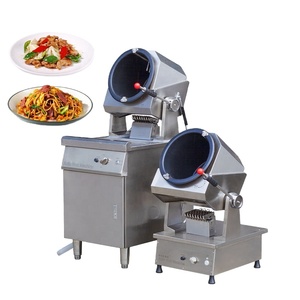 Máquina Comercial Automática <span class=keywords><strong>para</strong></span> Saltear Tres Stones <span class=keywords><strong>para</strong></span> Restaurantes, Robot Cocinero de <span class=keywords><strong>Carne</strong></span> y Arroz, Construcción de Acero - Product Image 1