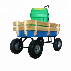 헤비 듀티 접이식 메쉬 4륜 어린이용 이동식 나무 해변 트롤리 카트 OEM 도구 - Product Image 1
