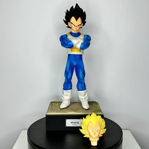 Statue Manga GK Super Saiyan 30CM en PVC, Figurine d'Action, Modèle de Jouet, Figuras DBZ <span class=keywords><strong>Vegeta</strong></span> Son Goku Dragon <span class=keywords><strong>Trunks</strong></span>, Figurine d'Anime à Deux Têtes - Product Image 2