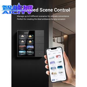 SQ 2026 Security Zigbee Pantalla Inteligente F3-PRO de 3.5 <span class=keywords><strong>Pulgadas</strong></span> para Interruptores de Pared, con 4 Grupos de Escenas y 4 Niveles de Atenuación de Iluminación - Product Image 5