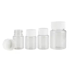 Rắn bột y học hóa chất chai với vít cap 15ml 20ml 30ml 60ml 100ml Rỗng nhựa Pill container cho chất lỏng sử dụng - Product Image 1