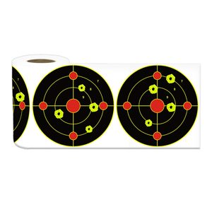 Papier cible circulaire durable pour les accessoires de <span class=keywords><strong>chasse</strong></span> et de tir de fléchettes d'entraînement pratique de sports d'arc de flèche - Product Image 2