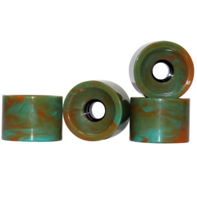 JIESEN Factory Direct Durable PU Skateboard Wheels 70mm SHR78A/Custom Hardness PP Deck Adult for Longboard Roller Skateboarding