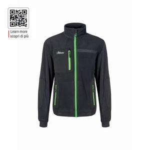 Sweat polaire FU225RL-M U-POWER avec zip VENUS Asphalt Gris/Vert-EAN 8033546523544 WORK HOODIES - Product Image 1