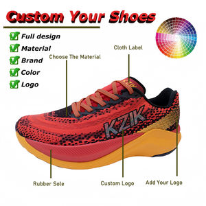 2024 nuova tendenza leggera ammortizzante ammortizzante scarpe da corsa sportive ammortizzate da uomo scarpe da passeggio lunghe lavorate a mosca personalizzate - Product Image 2