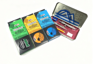 Professional 9PCS Super Marshal Metal School Geometry Math <b>Drawing</b> Set Compass for School & <b>Office</b> Use - Product Image 1