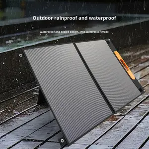 <span class=keywords><strong>Panneau</strong></span> <span class=keywords><strong>solaire</strong></span> monocristallin pliable, léger, <span class=keywords><strong>portable</strong></span>, haute puissance 100W, essentiel pour le camping en autonomie, pour l'extérieur - Product Image 1