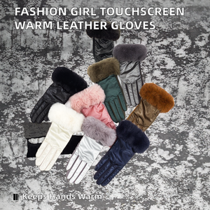 Girl Fashion Thermal Touchscreen Outdoor Winter <b>Warm</b> Cotton/Spandex Plain Dyed Customs Made <b>Gloves</b> - Product Image 2