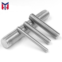 Tiges filetées droites en acier inoxydable à finition brute, M15-M25, entièrement filetées, pour usage industriel – Vente chaude