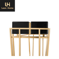 Meubles italiens modernes, table console d'entrée, villa, pieds en laiton doré, tables console d'entrée