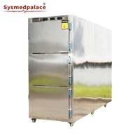 Réfrigérateur de Morgue en Acier Inoxydable, Qualité Commerciale, Congélateur Mortuaire à 3 Chambres pour Stockage de Cadavres avec Certifications CE ISO