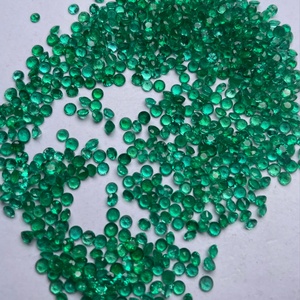 Piedras Preciosas de Esmeralda Verde Sueltas en Venta, Corte Brillante Redondo de 1.0-4.0 mm, Cultivadas en Laboratorio para Joyería, Certificadas por Terceros - Product Image 2