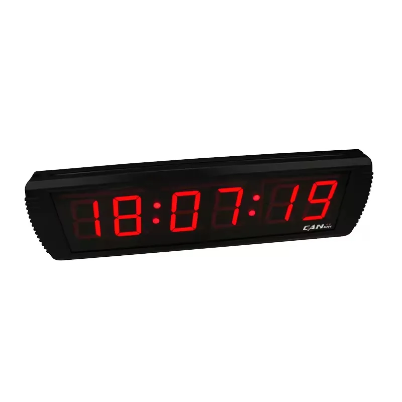 गैन्क्सिन नई 3 इंच 6 अंक ब्राइट एलईडी डिजिटल रेसिंग घड़ी और काउंटडाउन घड़ियां इलेक्ट्रॉनिक दीवार घड़ी