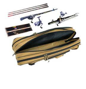 Étui de rangement pliable pour cannes à pêche BSCI, sac de transport pour cannes, moulinets et matériel de pêche, sac de pêche avec 3 compartiments - Product Image 4