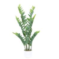 Bonne chance bonsaï blanc planteur artificiel argent arbre décoratif Pachira aquatica arbre en petit pot pour salon intérieur