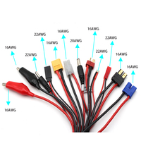 Adaptateur multifonctionnel 4,0 mm Banana XT30 XT60 EC3, câble de raccordement en silicone à contact en cuivre pour chargeur Lipo RC, jouets télécommandés