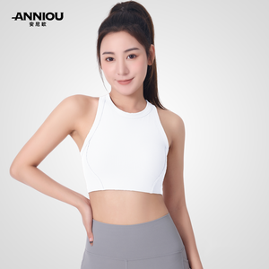 Sujetador deportivo desnuda supersuave al por mayor Sujetador deportivo <span class=keywords><strong>a</strong></span> prueba de golpes Sujetador deportivo de alta resistencia para entrenamiento correr gimnasio sujetador de Yoga acanalado - Product Image 5