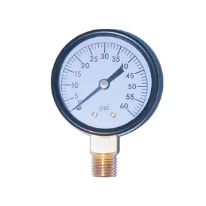 2inch 30psi-bottom bourdon tube pressure gauge