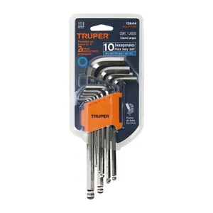Set di chiavi a boge a sfera da 10mm di lunghezza 6 unità Per scatola Organizer in acciaio di grado industriale incluso