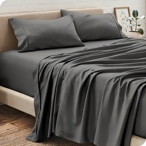 Set di biancheria da letto in raso di lusso 4 pezzi in morbido cotone morbido con tasca profonda senza rughe cofanetto e <span class=keywords><strong>copripiumino</strong></span> - Product Image 2